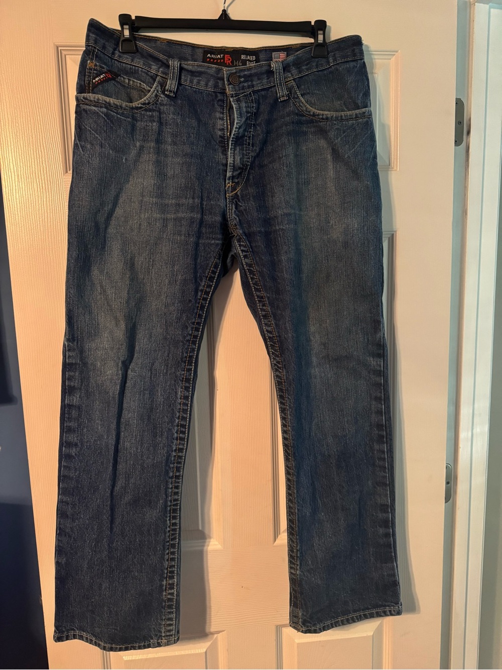 Ariat Men’s FR M4 Relaxed Fit Bootcut Indigo Jeans